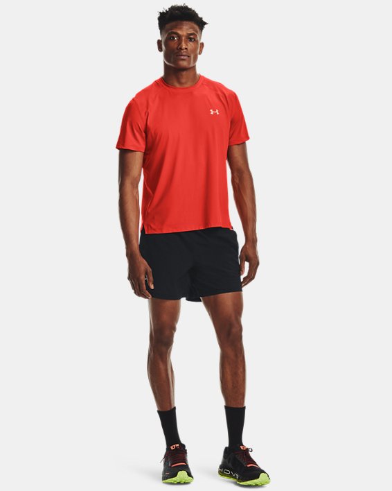Men's UA Iso-Chill Run Short Sleeve, Orange, pdpMainDesktop image number 2